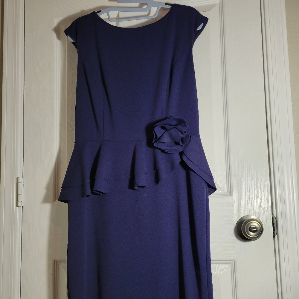 Marina Size 8 Navy Blue Dress